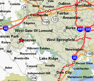 Map to AutoVilla.Net, Manassas VA